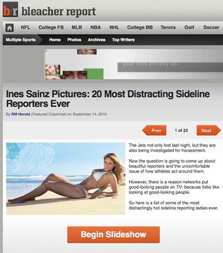 Illustration for article titled A Gallery Of Ines Sainz Galleries